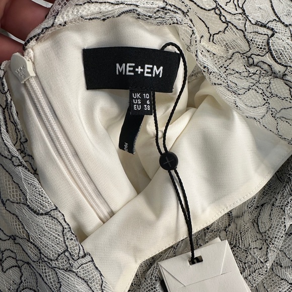 NWT ME+EM Soft Bespoke Lace Midi Dress, size 6 - Picture 13 of 13